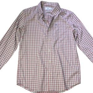 Southern Tide Intercoastal pink/ white / blue plaid kids size 16 XL